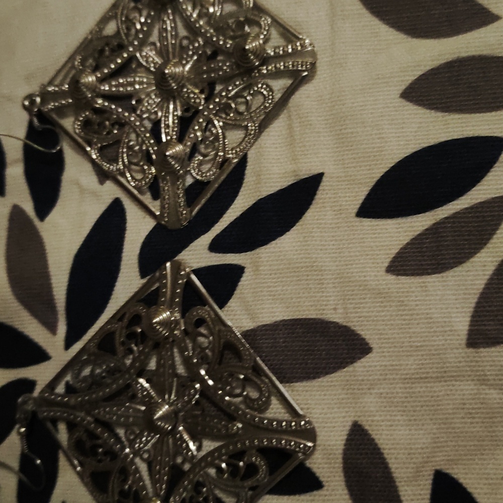 Diamond shaped earrings